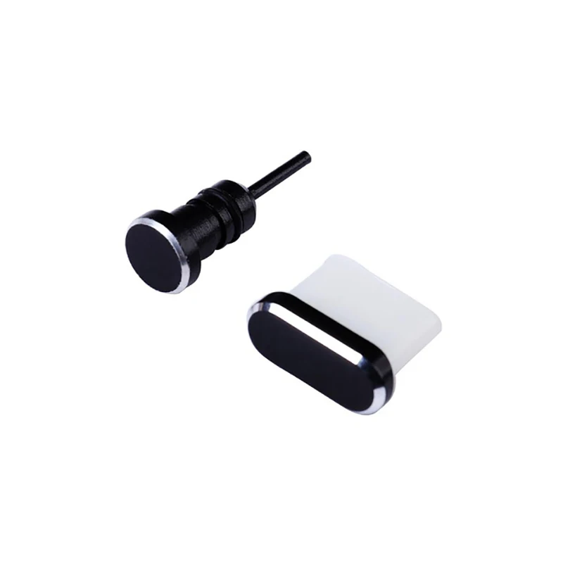 Универсальный металлический зарядный порт+ разъем для наушников Пылезащитная заглушка Замена для type-C мобильного телефона 3,5 мм заглушка для порта гарнитуры