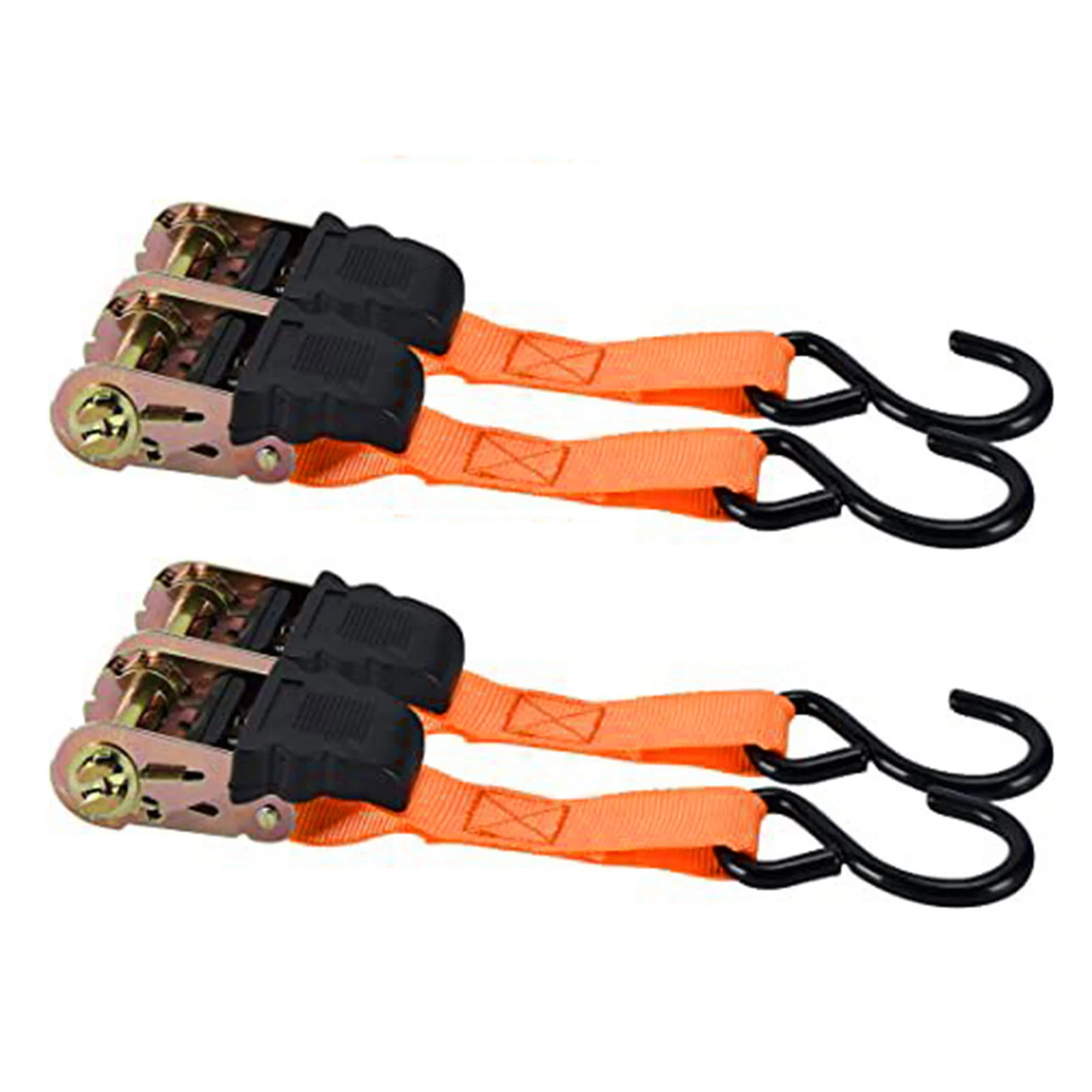 

Ratchet Tie-down Strap Kit For Car And Truck Luggage Tie-down Strap Ratchet Tie Down Lashing Cargo Straps 1000lb Break Strength