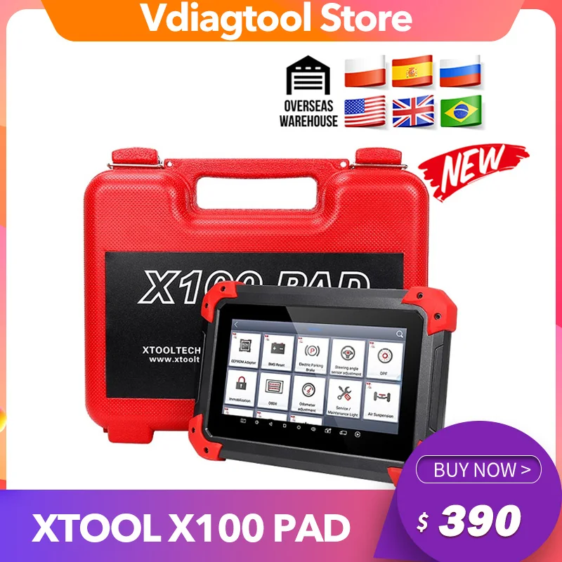 Оригинальный XTOOL Новый X100 PAD Профессиональный автоматический ключ программатор