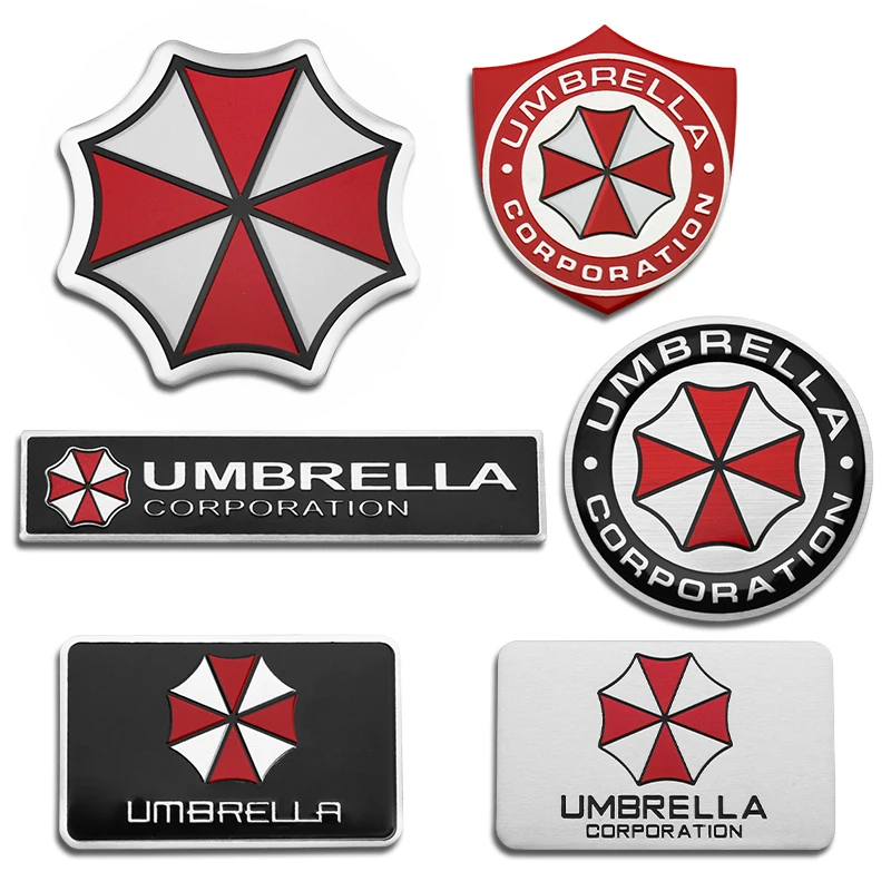 3D наклейка s алюминиевая Umbrella Corporation автомобильная и наклейки Стайлинг