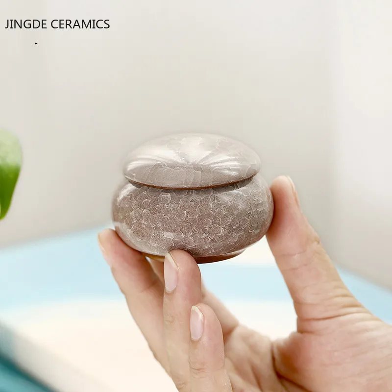 

Герметичная банка для чая, кофейного порошка, китайская керамическая чайная банка, дорожный чайный пакетик, кухонные контейнеры для специй,...