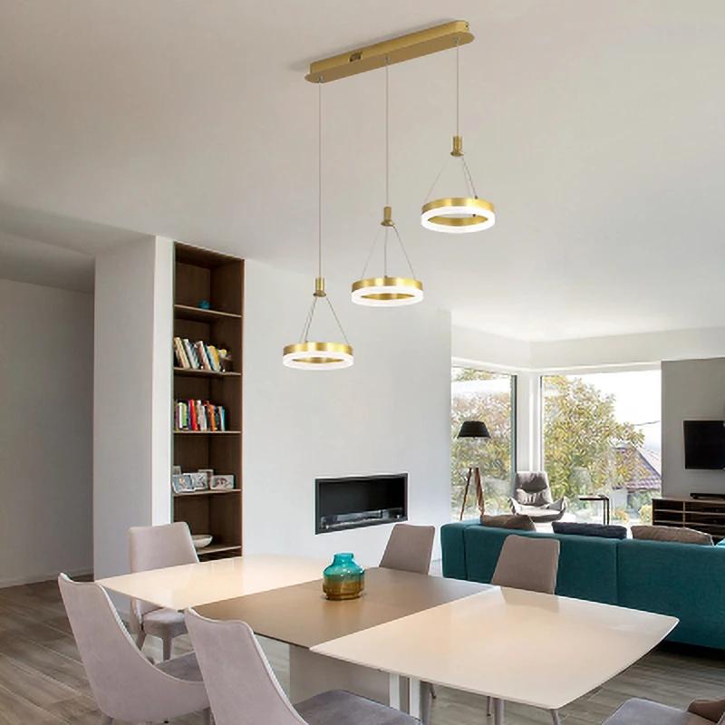 Economici Lampada A Sospensione A LED Con Telecomando In Stile Nordico Novità Semplicità Apparecchio Lampada A Sospensione In Acrilico Per Studio Bar Soggiorno Camera Da Letto