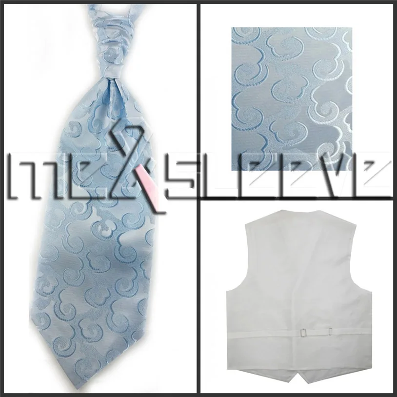 free shipping Men's bridegroom elegant cloudy pattern fabric waistcoat set