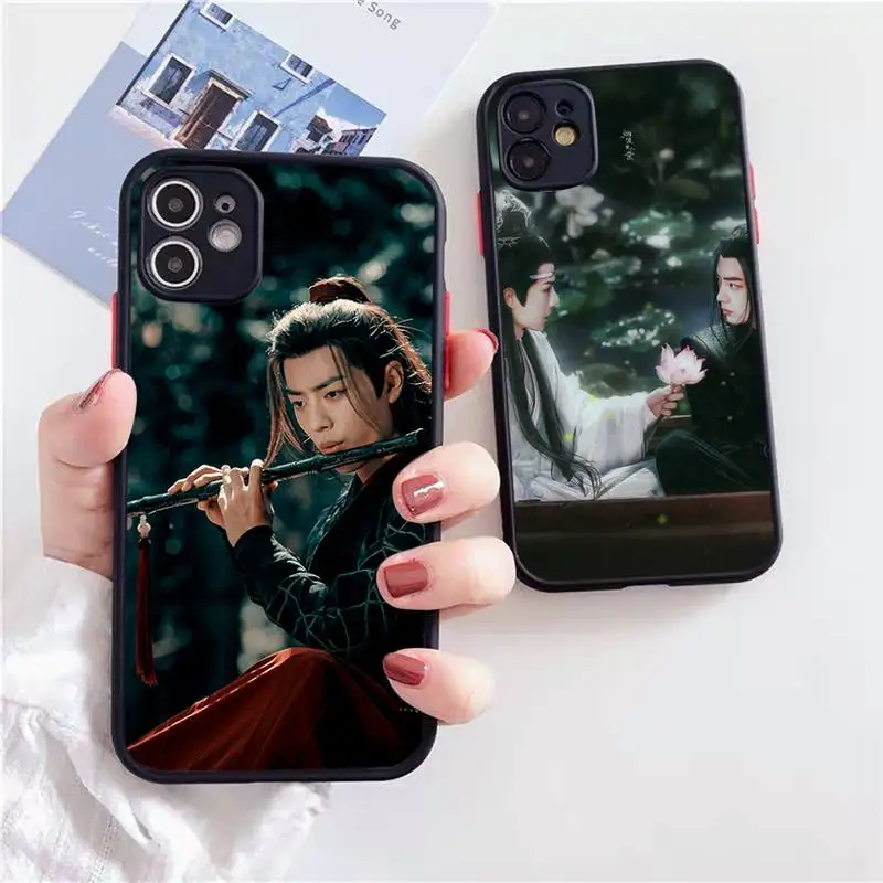 

Wang Yibo Xiao Zhan The Untamed Phone Case Matte Transparent for iPhone 7 8 11 12 s mini pro X XS XR MAX Plus cover funda