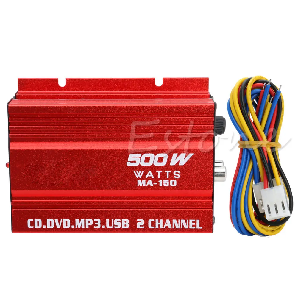 

Mini Hi-Fi 500W 2 Channel Stereo Amplifier For Car Auto Motorcycle HOT MOLE