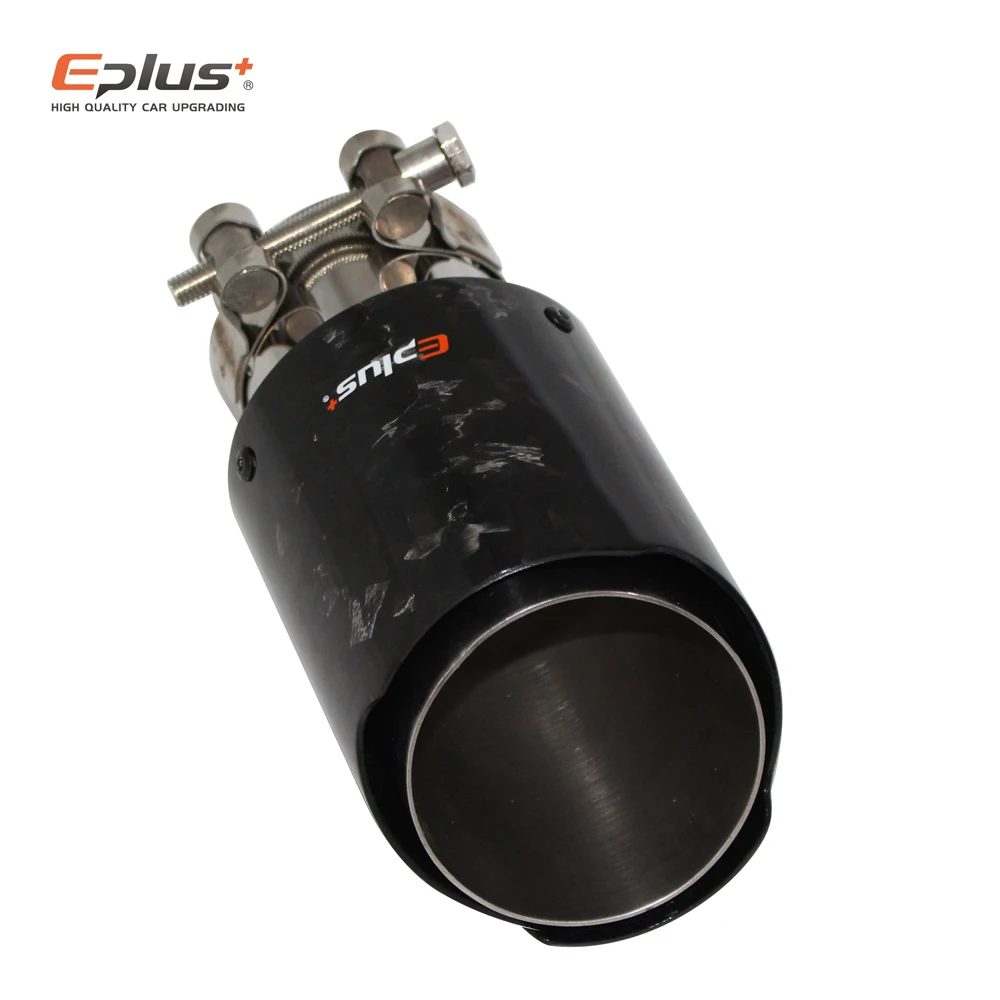 EPLUS автомобильный глянцевый рассеянный узор из углеродного волокна глушитель