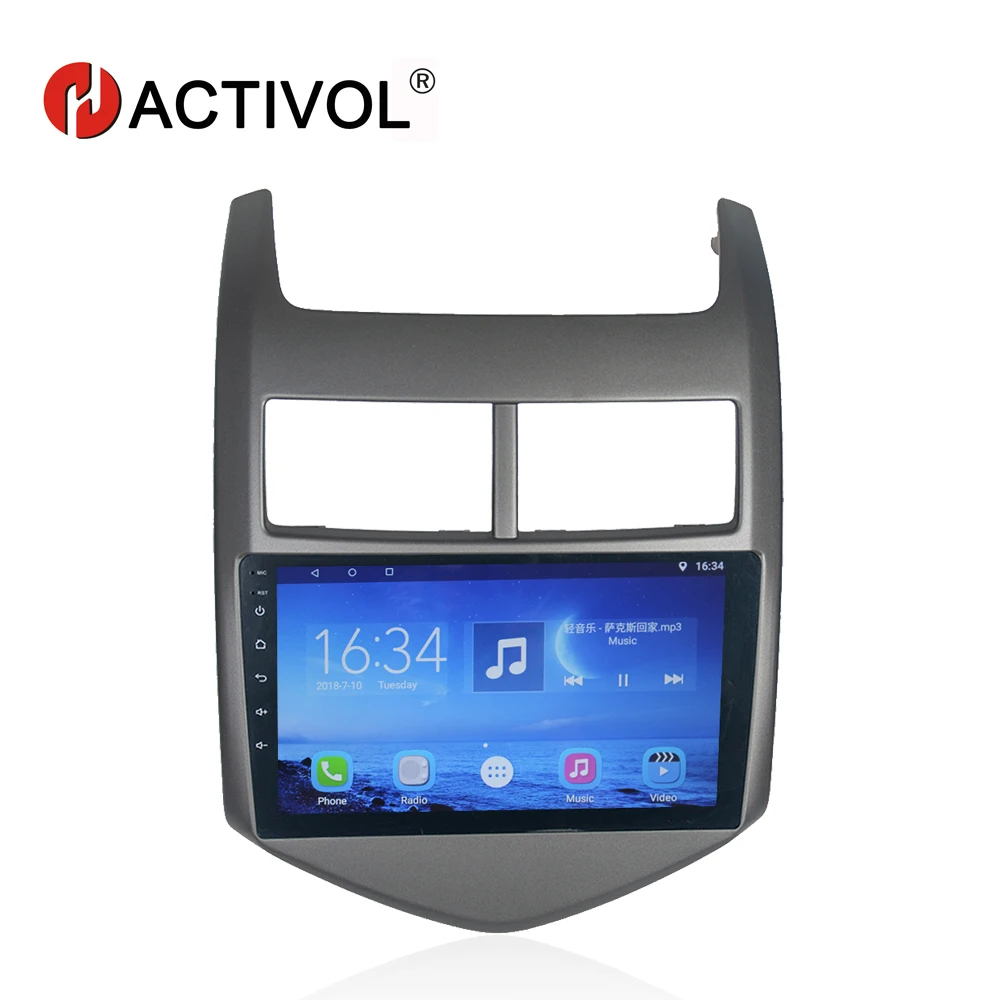 HACTIVOL 9 &quotчетырехъядерный автомобильный Радио gps навигатор для Chevrolet Aveo 2011 2013 android 7