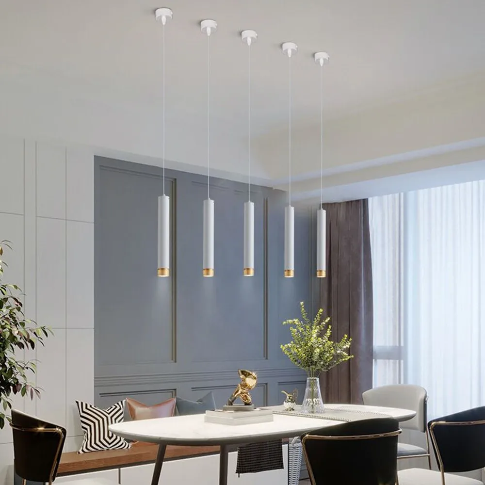 Подвесной светильник s скандинавский длинный подвесной труба с регулируемой