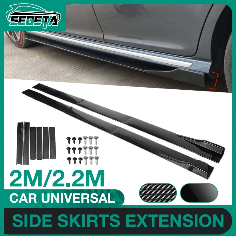 Universal Car Side Skirts Exte	