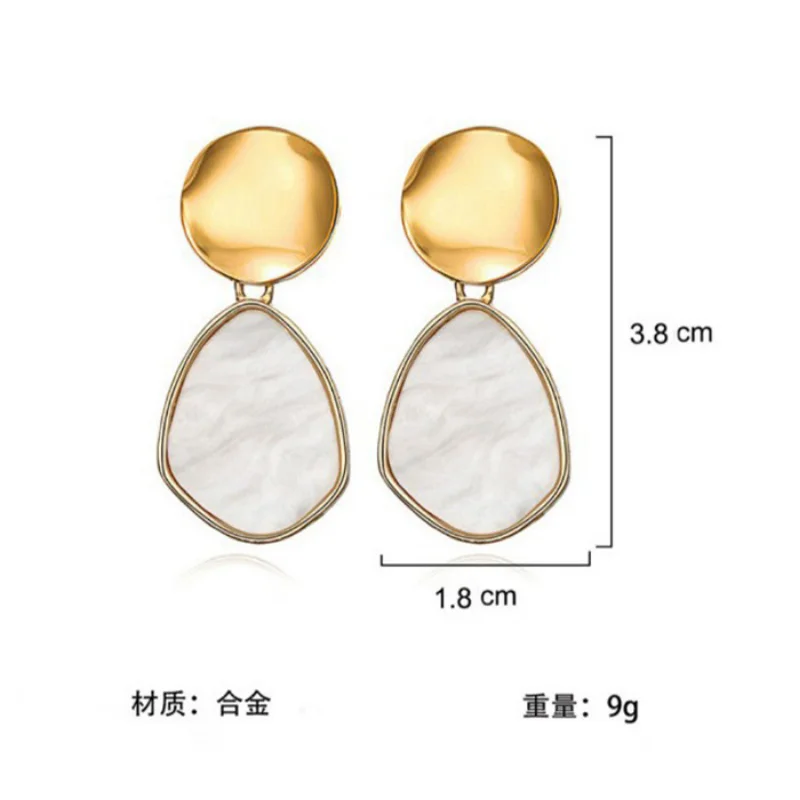 

60pcs/ lote VOVT Brand New creative retro sequined acrylic earrings fashion designer New Earrings Wholesale jewelry for women