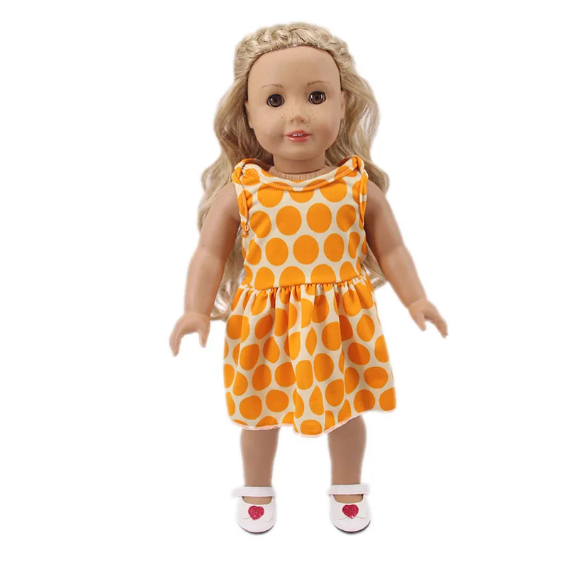 Кукольная пижама из хлопка 2 шт./компл. = юбка + шорты размер 18 дюймов американский