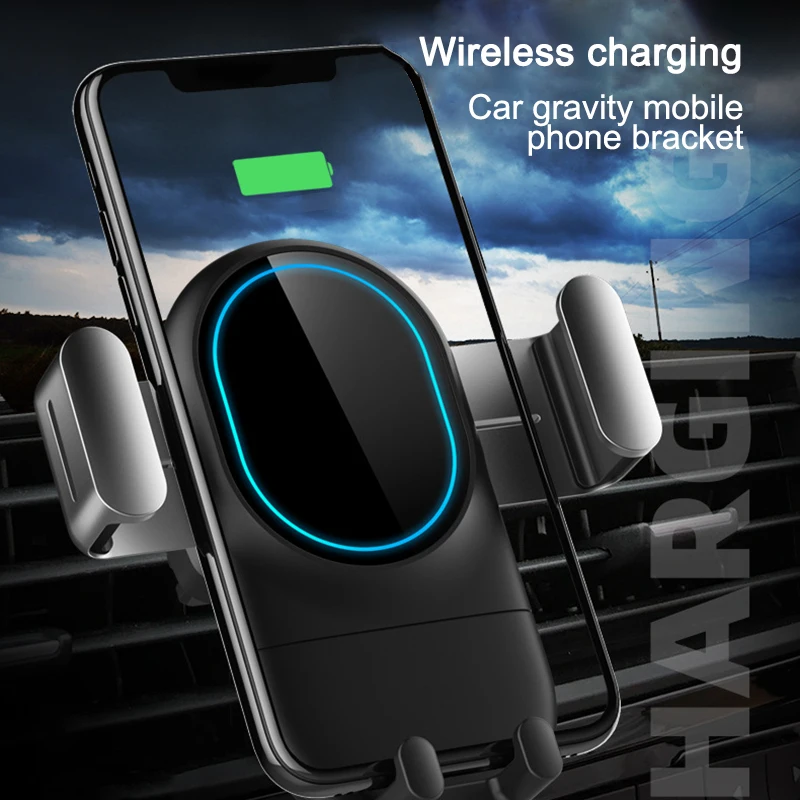 Автомобильное беспроводное зарядное устройство 2 в 1 Гравитационный вращающийся