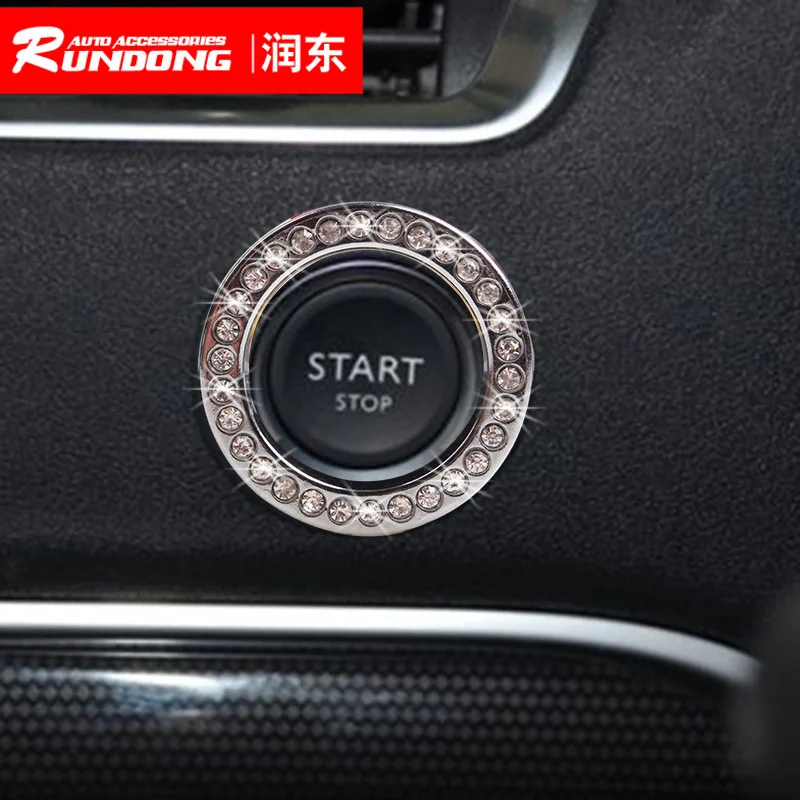 Кольцо для украшения ключей с одной кнопкой большое отверстие алмазного замка 42