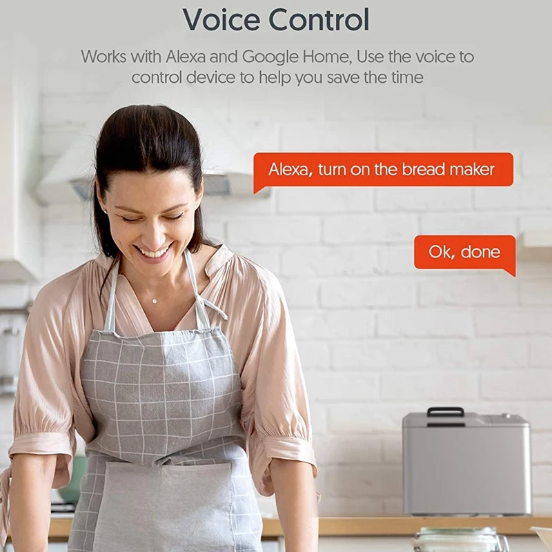 Smart Wifi Power Plug with Monitor Home Wireless Socket Works for Alexa Google Tuya App EU | Электроника