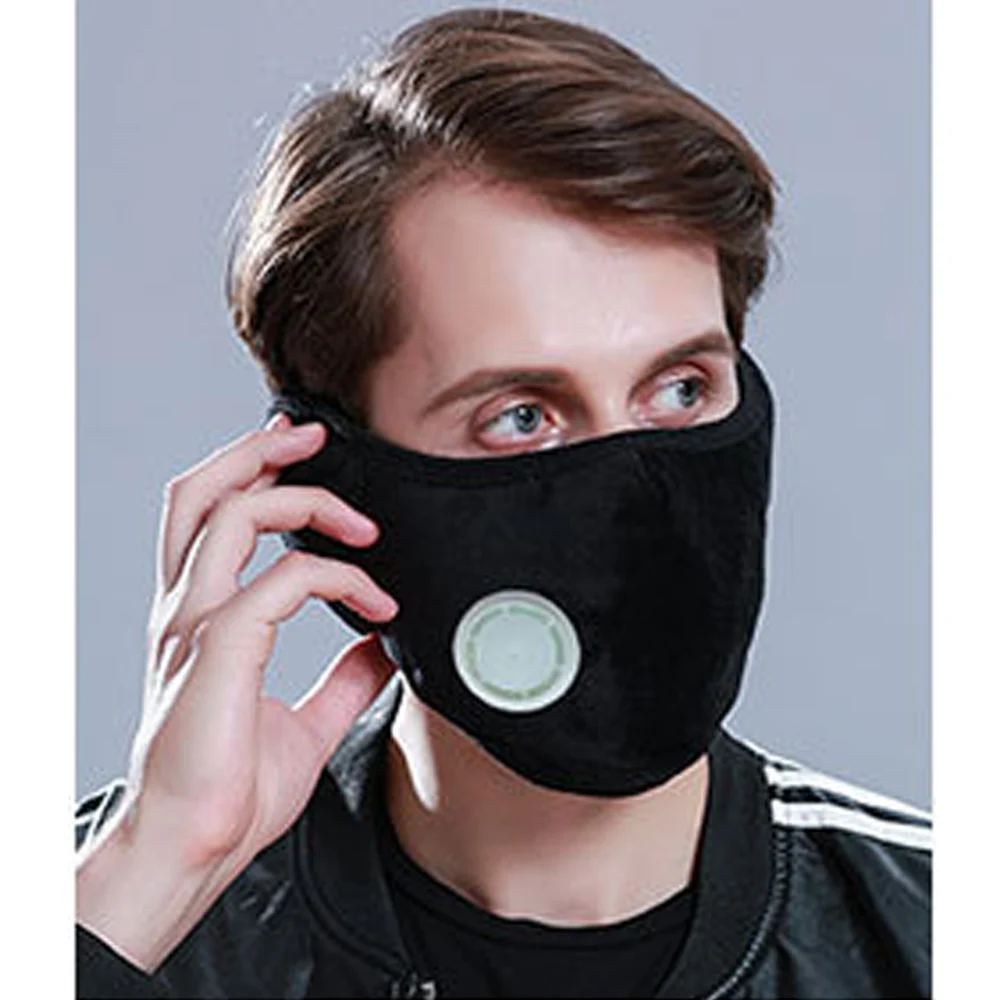 Black L. Mirror 1 шт. грелка для рта, хлопок, флис, защита от пыли, маска для лица, для мужчин, женщин, мальчиков, девочек, защита для полных ушей, для катания на лыжах - Цвет: Black