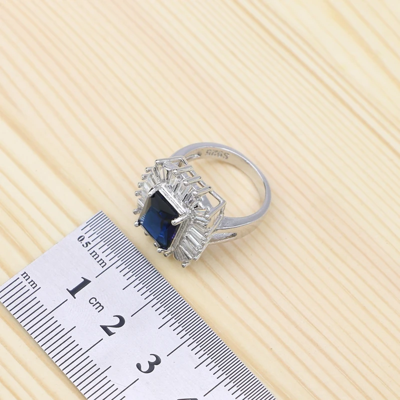 Женский ювелирный комплект из кольца и браслета серебра 925 пробы | Украшения