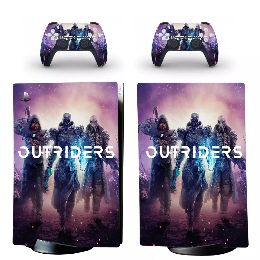 

Стикер Outriders PS5 для консоли Playstation 5 и 2 контроллера