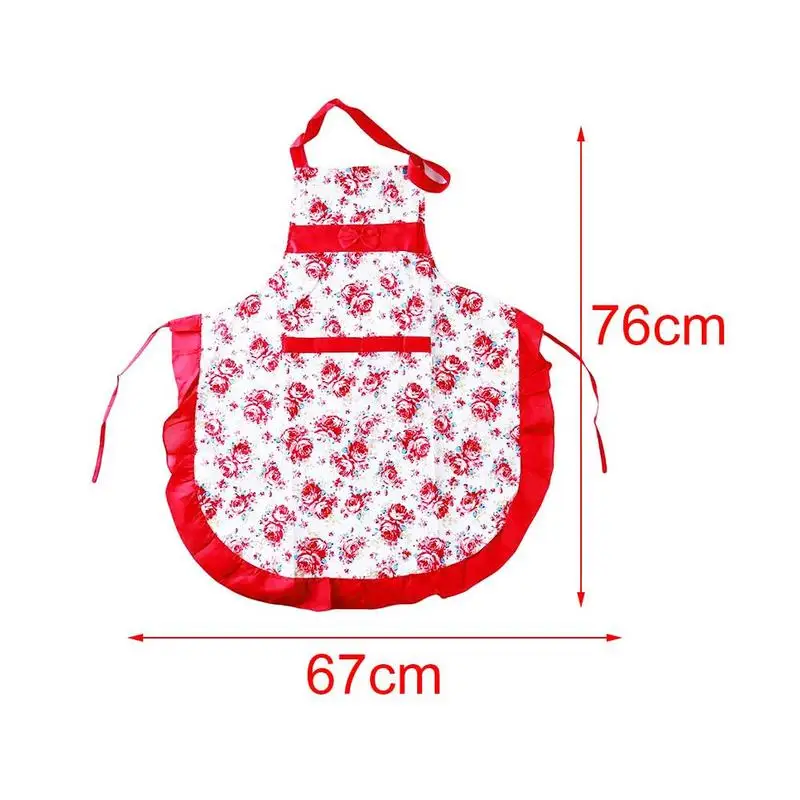 Фартук K2G9 женский с цветочным принтом модный элегантный тонкий практичный