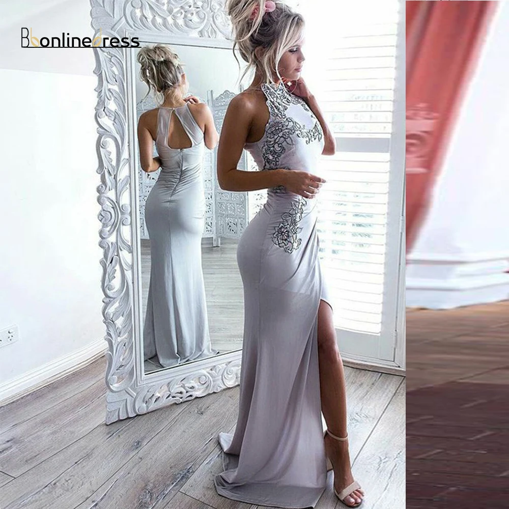Bbonlinedress платье для выпускного вечера с разрезом длинное Vestido de fiesta | Свадьбы и