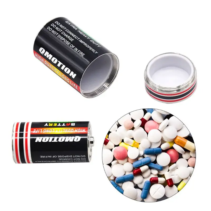 

1PC small Battery Secret Stash caja Diversion Safe Box Hidden Money Coins Container Case storage 4X7A