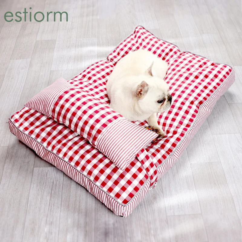 Кровать для собак маленького/среднего/большого размера удобный диван с подушкой