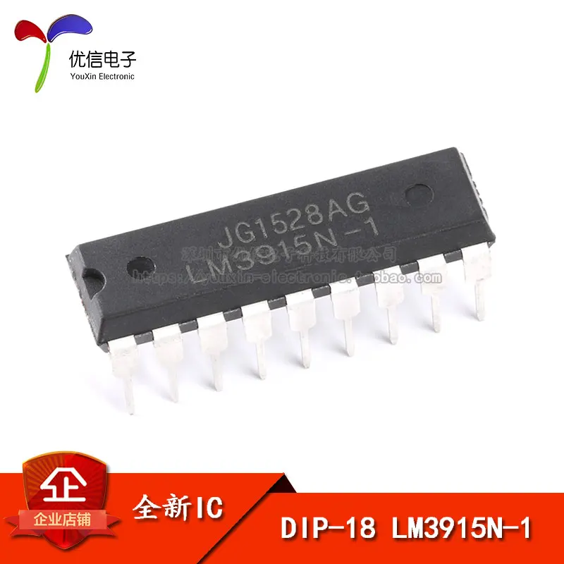 Линейный LM3915N 1 светодиодный дисплей DIP 18|Производительность чипов| |