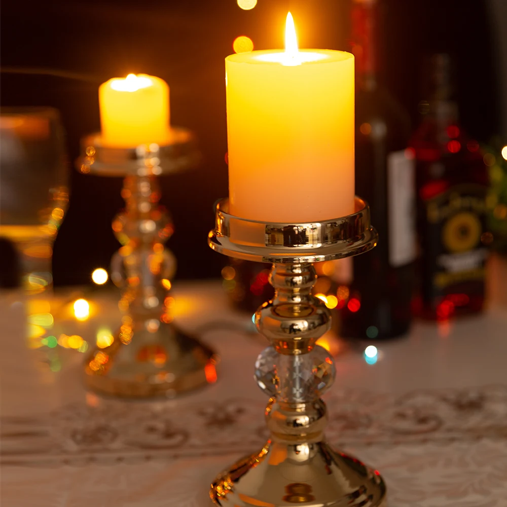 S Metal Candlestick Holders For Church Home Chrismas Dining 