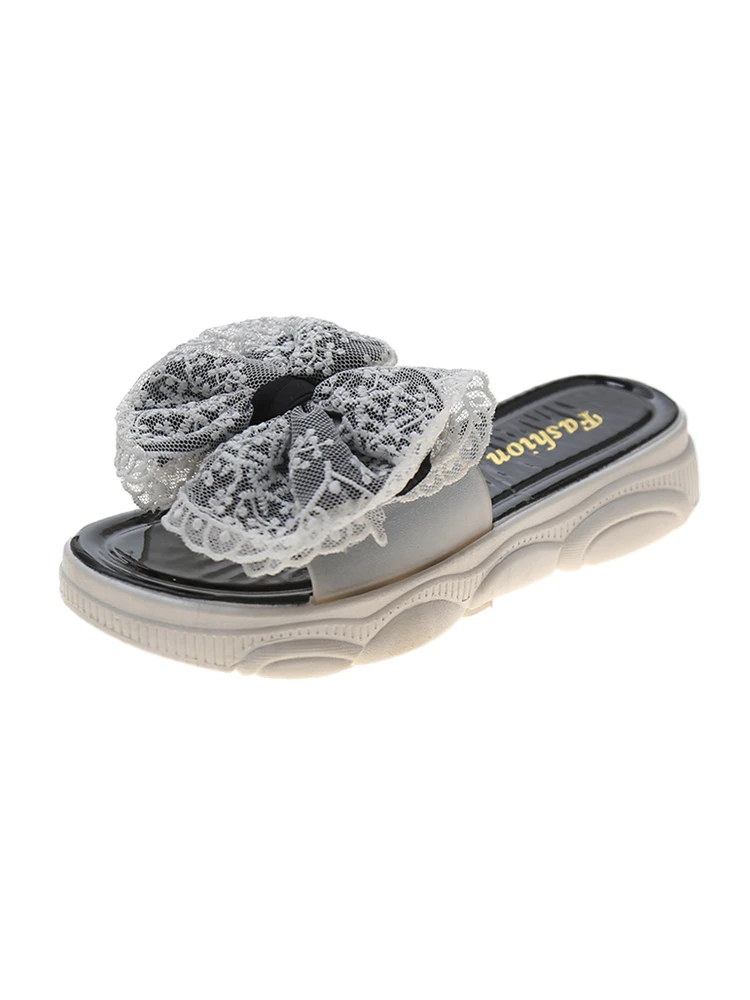 

Casual Fashion Flower Thick-Soled Non-Slip Wear-Resistant Comfortable Ladies Slippers Summer New Beach Shoes Large Size 36-40.