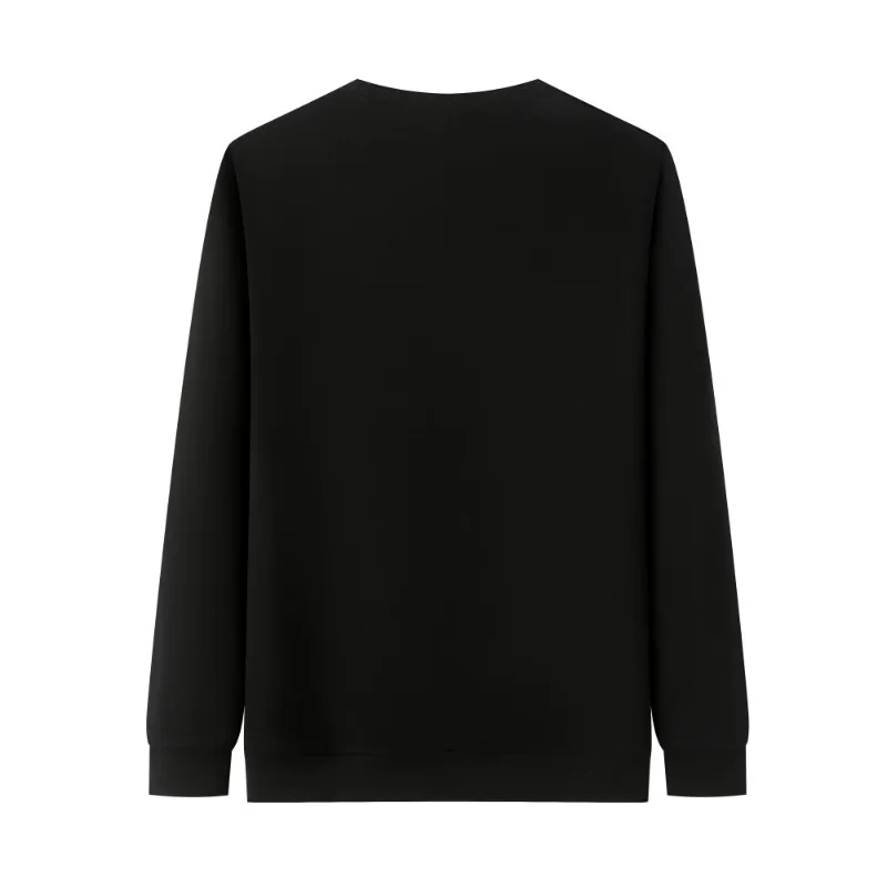 

Autumn new men's fattening plus size round neck printed long sleeve sweater men's youth fashion leisure long sleeve primer