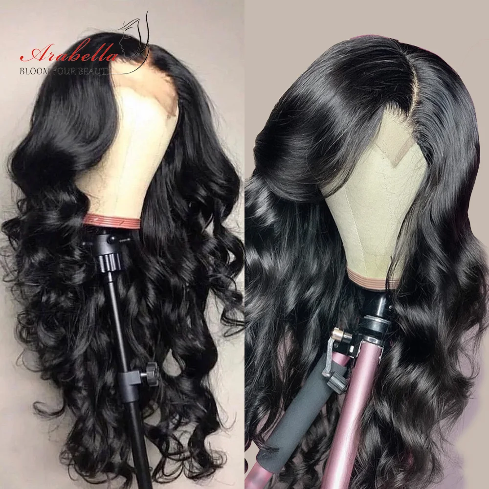 

Cheap Closure Wig Peruvian Body Wave 100% Human Hair Wigs With Baby Hair 4X4 Lace Wig 180% Density Pre Plucked Lace Front Wig
