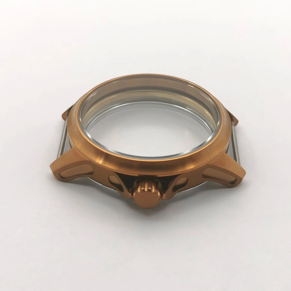 Чехол для мужских часов 45 мм бронзовый подходит Eta 6497/6498 ST3600/3620 с ручным вращением