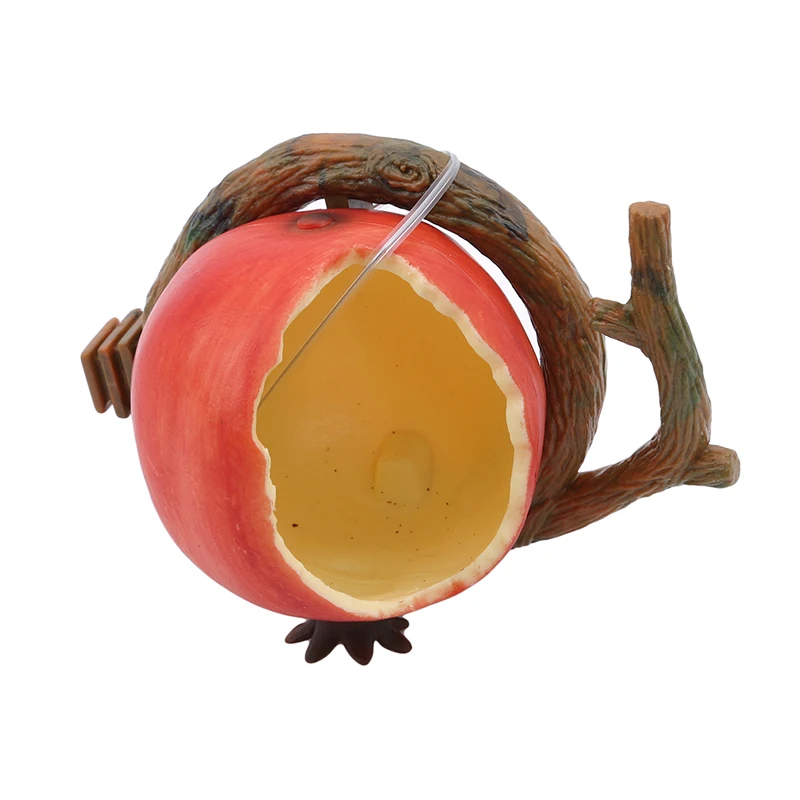 Новая забавная фруктовая форма птица кормушка для попугаев оранжевый гранат