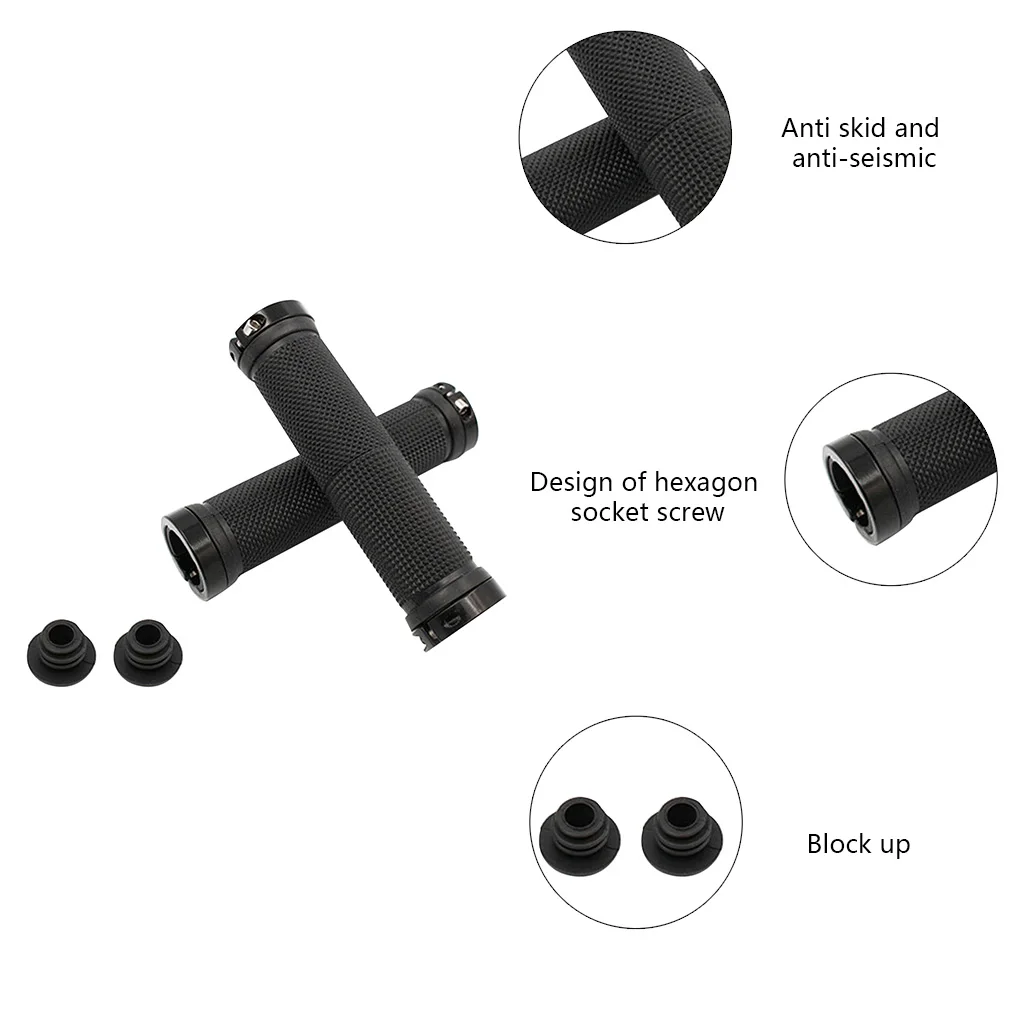 1 пара Нескользящие резиновые ручки для велосипеда