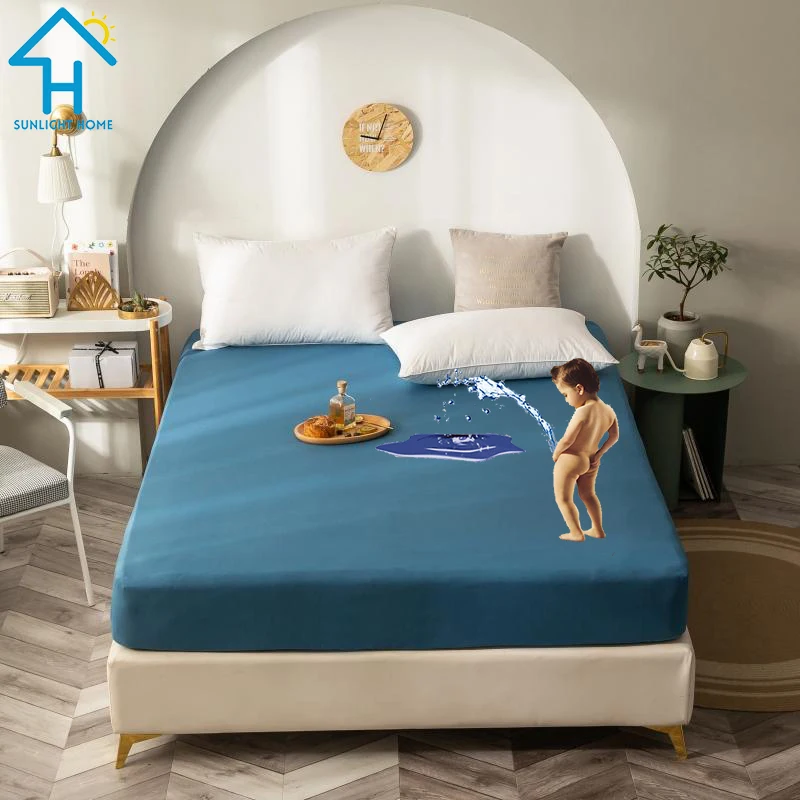 

100% Waterproof Bed Sheets, Soft Bedsheets,Comfortable Fitted Sheets,Mattress Cover For Mattress