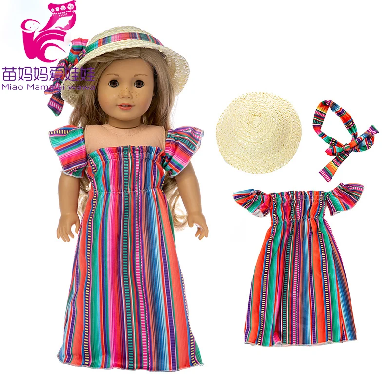 40 см Одежда для кукол летнее праздничное платье комплект одежды американской