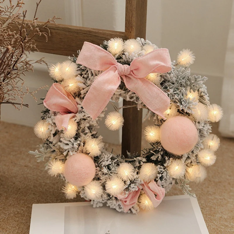Christmas Wreath New Year Window Door Decoration Props Scene Arrangement Decorations | Дом и сад