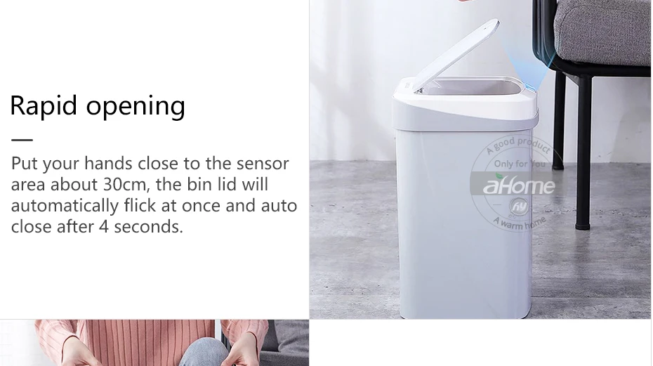 Домашняя Интеллектуальная Автоматическая Индукционная электрическая корзина для мусора, умные мусорные ящики, пепельница, бочонок, аккумулятор, мусорная корзина