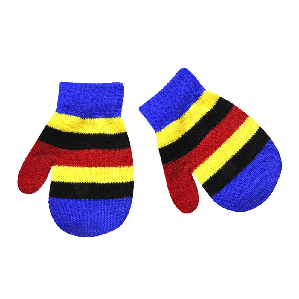 Infant Baby Cute Multicolor Print Gloves Hot Girls Boys Of Winter Warm kids girls winter gloves manoplas invierno | Детская одежда и