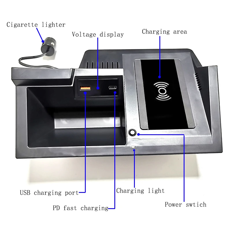15w qi car wireless charger fast charger charging case phone holder accessories for mazda cx 5 cx5 2017 2018 2019 2020 2021 free global shipping