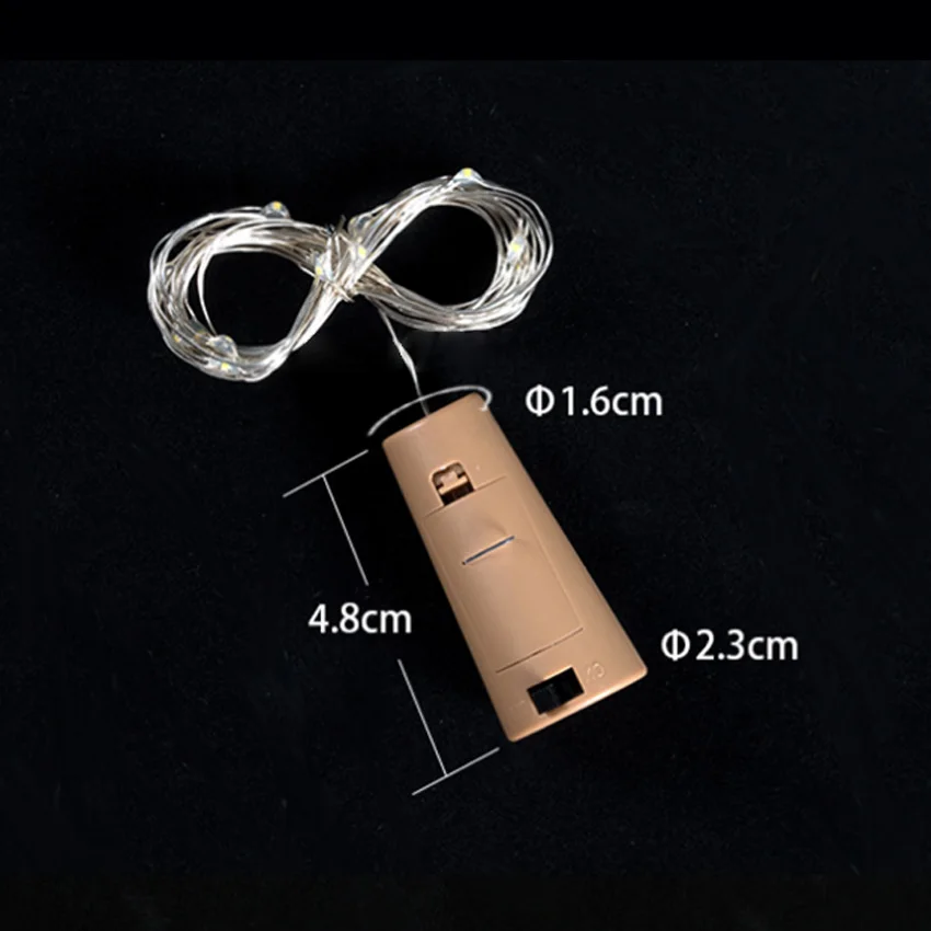 2 метра пробка для бутылки вина медная проволока струнная лампа сказочная