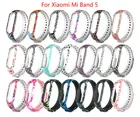 Силиконовый сменный ремешок для Xiaomi Mi Band 5, аксессуары для часов с рисунком