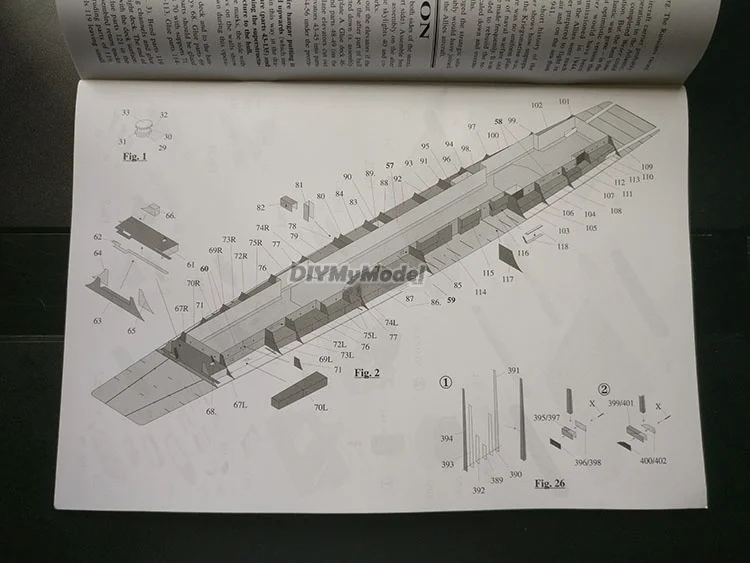 DIYMyModeI-portaaviones de R&iacute;o para manualidades, Kit de modelo de papel hecho a mano, rompecabezas de juguete, regalo, utillaje de pel&iacute;cula, 1:400-4