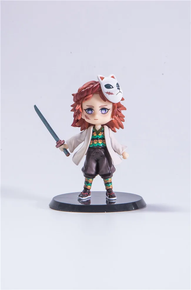 6 шт./компл. 8 см игрушка-Рассекатель демонов Kimetsu no Yaiba Kamado Nezuko модель персонажа