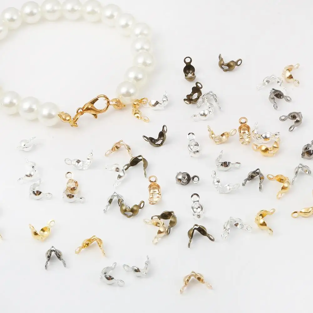 100 шт./пакет 4х7 мм крючок для украшений Лобстер попуги застежки Calotte концевые