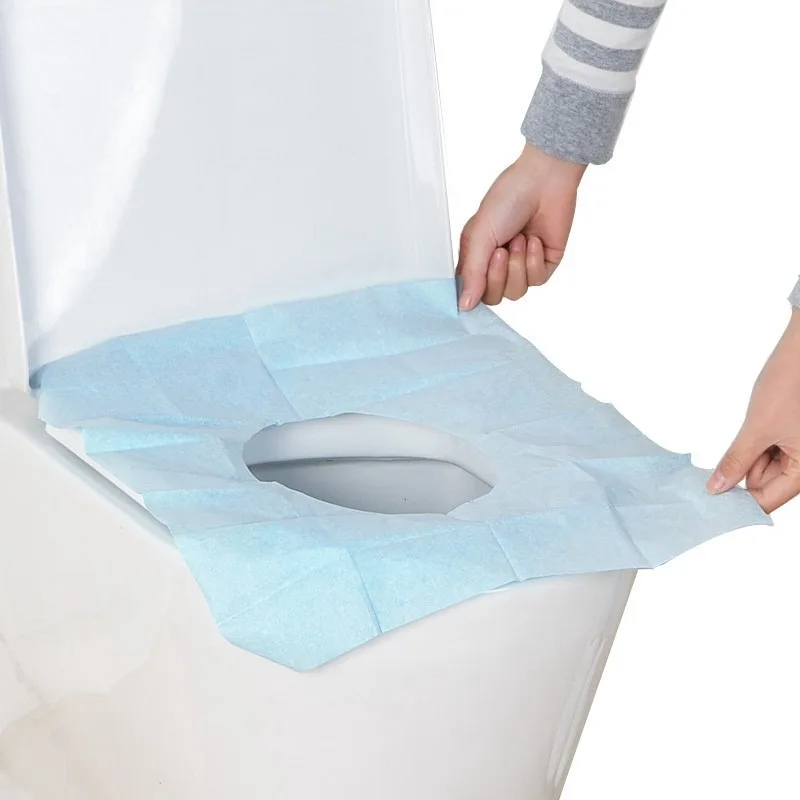 10 шт./упак. одноразовое покрытие на сиденье унитаза коврик Водонепроницаемый