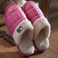 women slippers winter slippers non slip soft indoor shoes pu big size 36 45 house shoe waterproof mixed colors slippers 2021