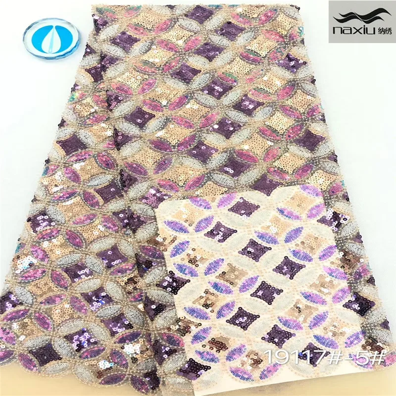 

Madison африканская последовательность кружевной ткани с принтом в виде кружков для кружевная ткань с блестками 2021 французский Тюлевая сетчат...