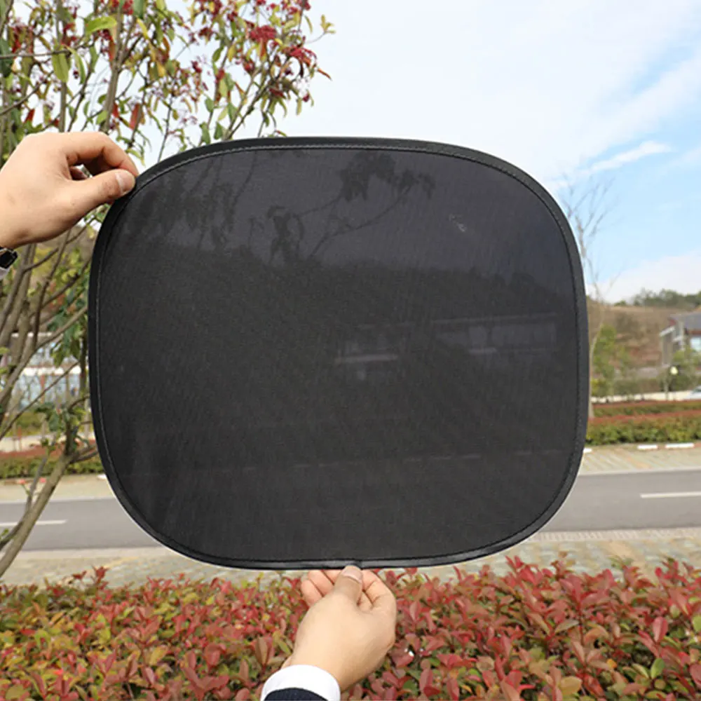 

4PCS 44*38cm Car Sunshade Side Block New Static Black Film Full Sun Visor Sunshade Car Accessories
