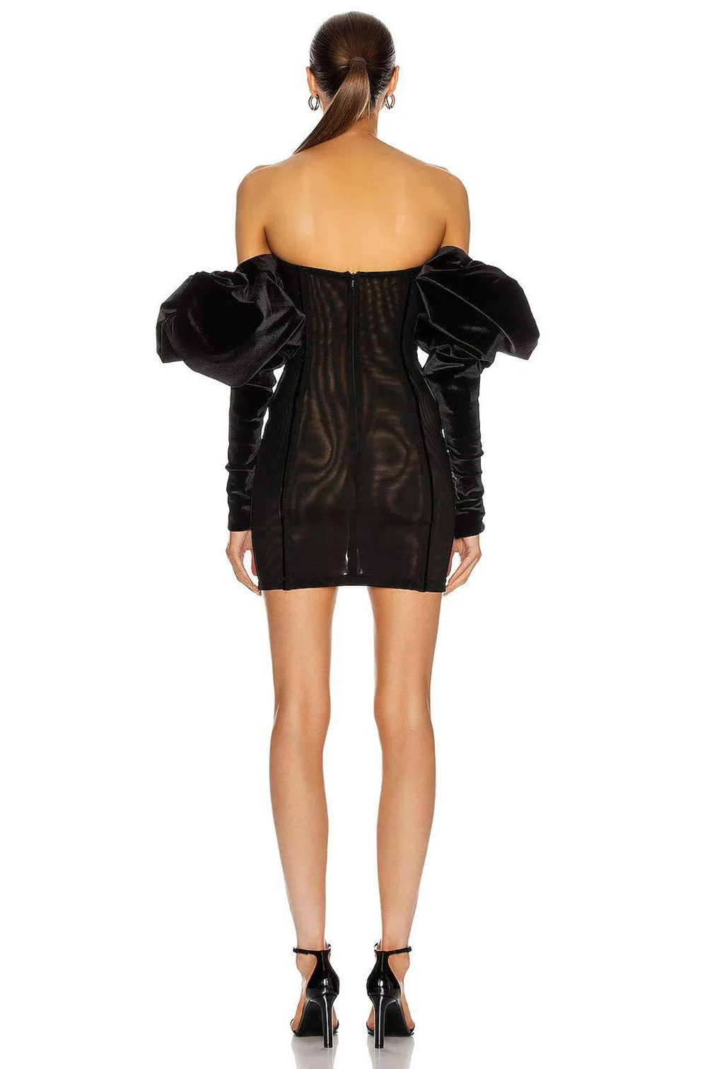 

Deer Lady New Year Bodycon Dress Women Party Night 2021 New Arrivals Velvet Off Shoulder Dress Sexy Mesh Celebrity Club Dress