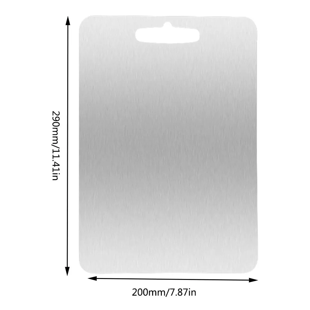 

304 stainless steel chopping board hand-held design no injury not moldy not cracked One piece molding 1 pcs